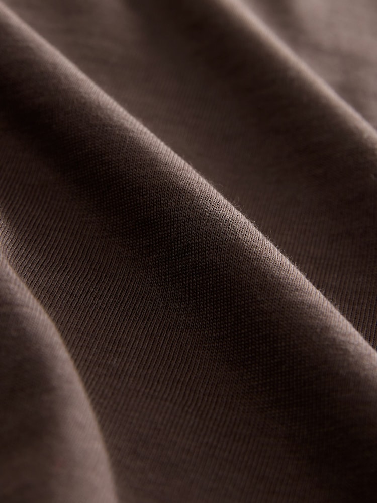 Chocolate Brown Embellished Pocket T-Shirt - Image 7 of 7