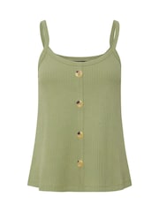 PixieGirl Petite Purple Button Front Ribbed Vests 2 Pack - Image 8 of 8