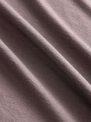 Mink Brown Short Sleeve Ruched Detail Jersey T-Shirt - Image 8 of 8