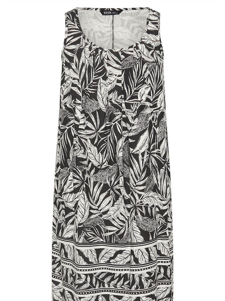 Yours Curve Black Drape Pocket Dress - Image 5 of 5