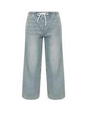 PixieGirl Petite Blue Pull On Wide Leg Jeans - Image 5 of 5
