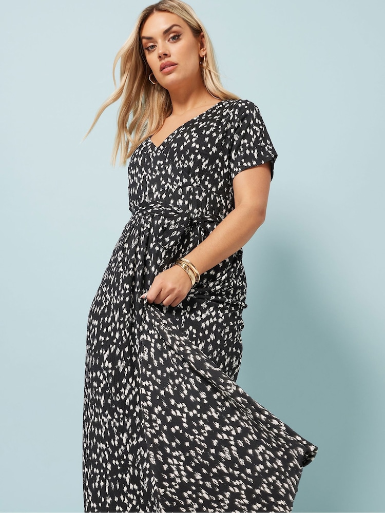 Yours Curve Spot Wrap Dress - Bild 2 von 5 Yours Curve Spot Wrap Dress - Bild 2 von 5