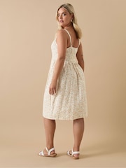 Yours Curve White Strappy Sundress - Image 3 of 5