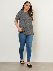 Denim negro - Yours Curve Shell Top - Imagen 2 de 5