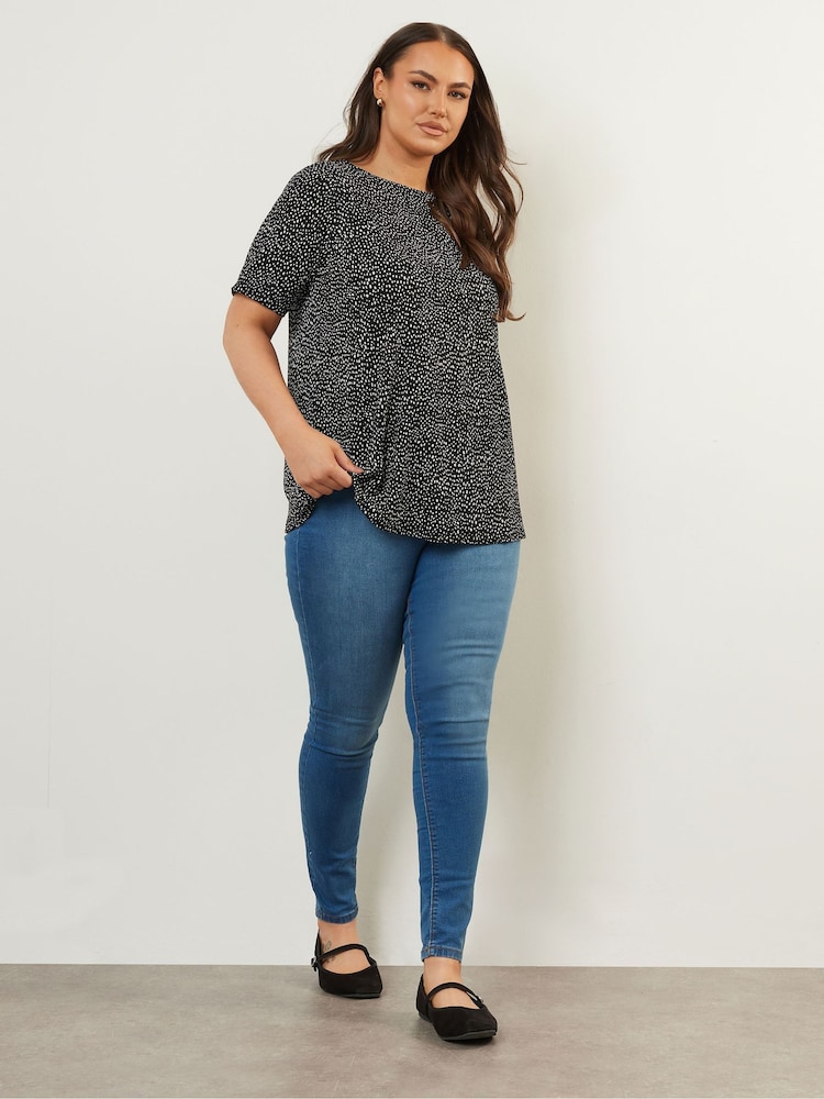Denim negro - Yours Curve Shell Top - Imagen 2 de 5