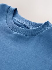 Blue Relaxed Fit Long Sleeve Heavyweight T-Shirt (3-16yrs) - Image 3 of 4