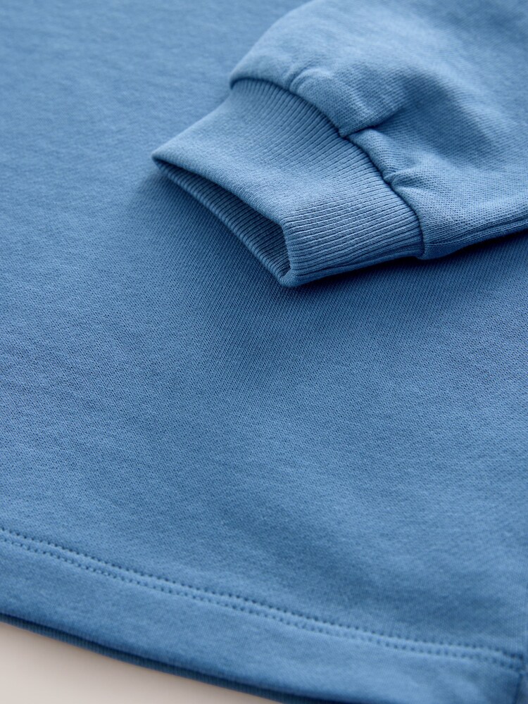 Blue Relaxed Fit Long Sleeve Heavyweight T-Shirt (3-16yrs) - Image 4 of 4