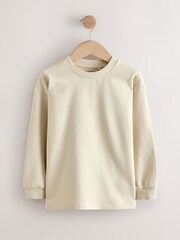 Stone Relaxed Fit Long Sleeve Heavyweight T-Shirt (3-16yrs) - Image 1 of 4