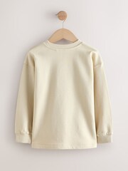 Stone Relaxed Fit Long Sleeve Heavyweight T-Shirt (3-16yrs) - Image 2 of 4