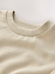 Stone Relaxed Fit Long Sleeve Heavyweight T-Shirt (3-16yrs) - Image 3 of 4