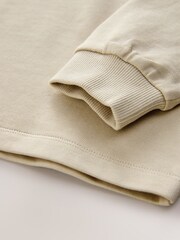 Stone Relaxed Fit Long Sleeve Heavyweight T-Shirt (3-16yrs) - Image 4 of 4