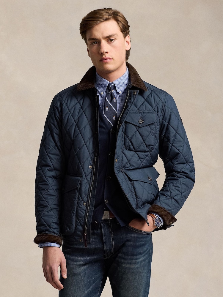 Polo Ralph Lauren Blue Beaton Quilted Field Jacket - Image 1 of 7