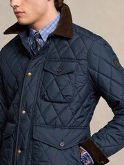 Polo Ralph Lauren Blue Beaton Quilted Field Jacket - Image 5 of 7