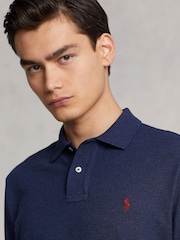 Polo Ralph Lauren Blue Short Sleeve Pique Polo Shirt - Image 5 of 6