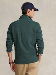 POLO Ralph Lauren Green Long Sleeve Quarter Zip Sweatshirt - Image 3 of 7
