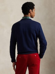 Polo Ralph Lauren Blue Big Polo Logo Crewneck Sweatshirt - Image 2 of 4