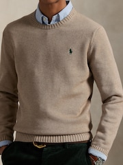 Polo Ralph Lauren Natural Shaker Cotton Crewneck Jumper - Image 1 of 4