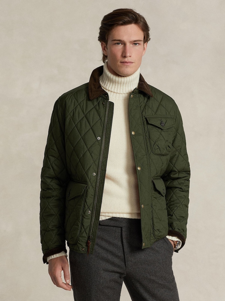 Polo Ralph Lauren Green Beaton Quilted Field Jacket - Image 1 of 7