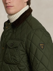 Polo Ralph Lauren Green Beaton Quilted Field Jacket - Image 5 of 7