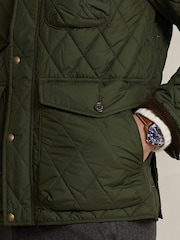 Polo Ralph Lauren Green Beaton Quilted Field Jacket - Image 6 of 7