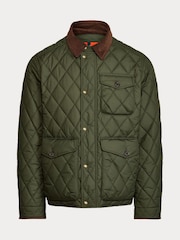 Polo Ralph Lauren Green Beaton Quilted Field Jacket - Image 7 of 7