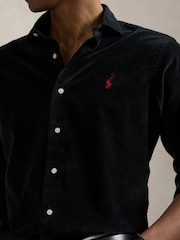 Polo Ralph Lauren Black Fine Cord Long Sleeve Shirt - Image 4 of 4