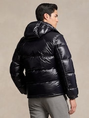 Polo Ralph Lauren Black Gorham Glossy Down Jacket - Image 2 of 6