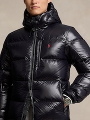 Polo Ralph Lauren Black Gorham Glossy Down Jacket - Image 4 of 6