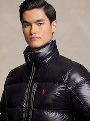 Polo Ralph Lauren Black Gorham Glossy Down Jacket - Image 5 of 6