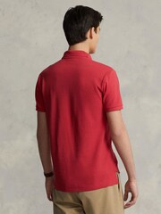 Polo Ralph Lauren Red Short Sleeve Pique Polo Shirt - Image 3 of 6