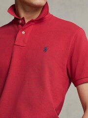 Polo Ralph Lauren Red Short Sleeve Pique Polo Shirt - Image 5 of 6