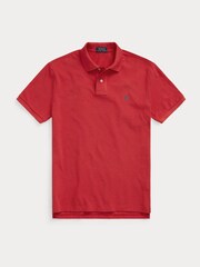 Polo Ralph Lauren Red Short Sleeve Pique Polo Shirt - Image 6 of 6