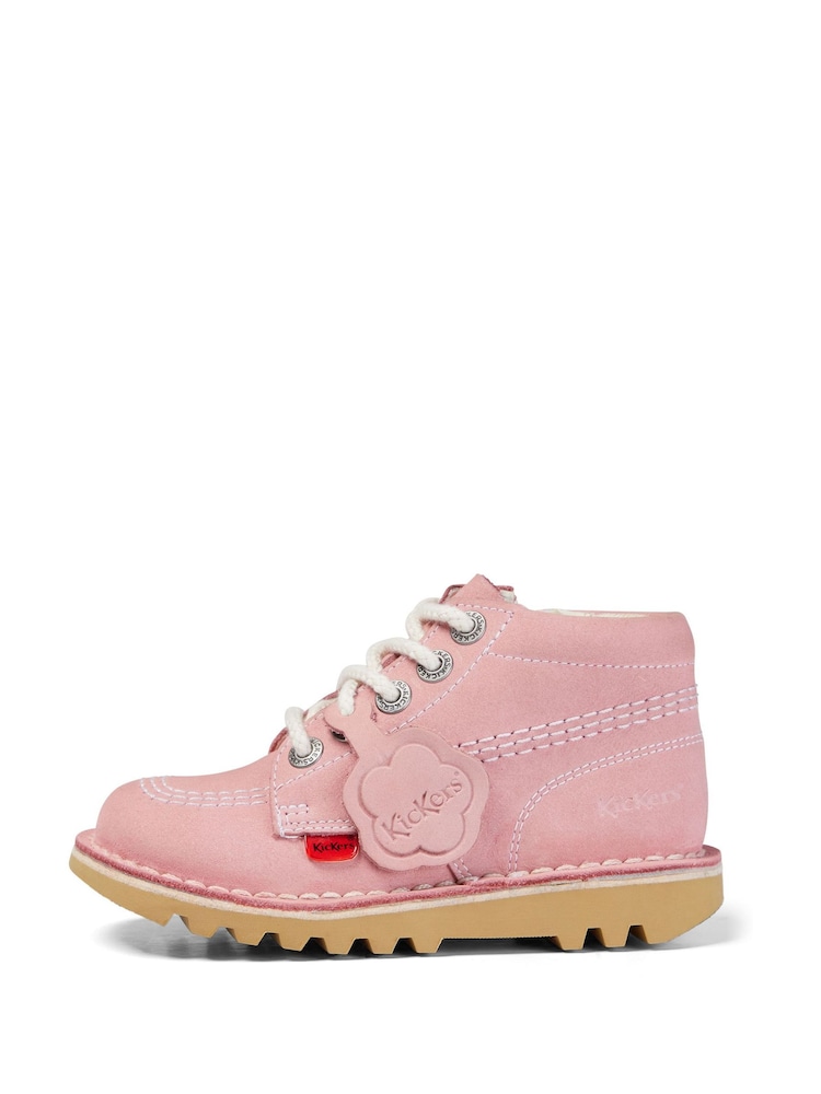 Kickers Pink Kick Hi Zip Boots - Image 1 of 6