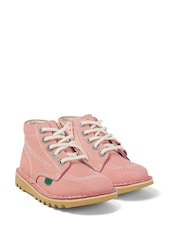 Kickers Pink Kick Hi Zip Boots - Image 3 of 6