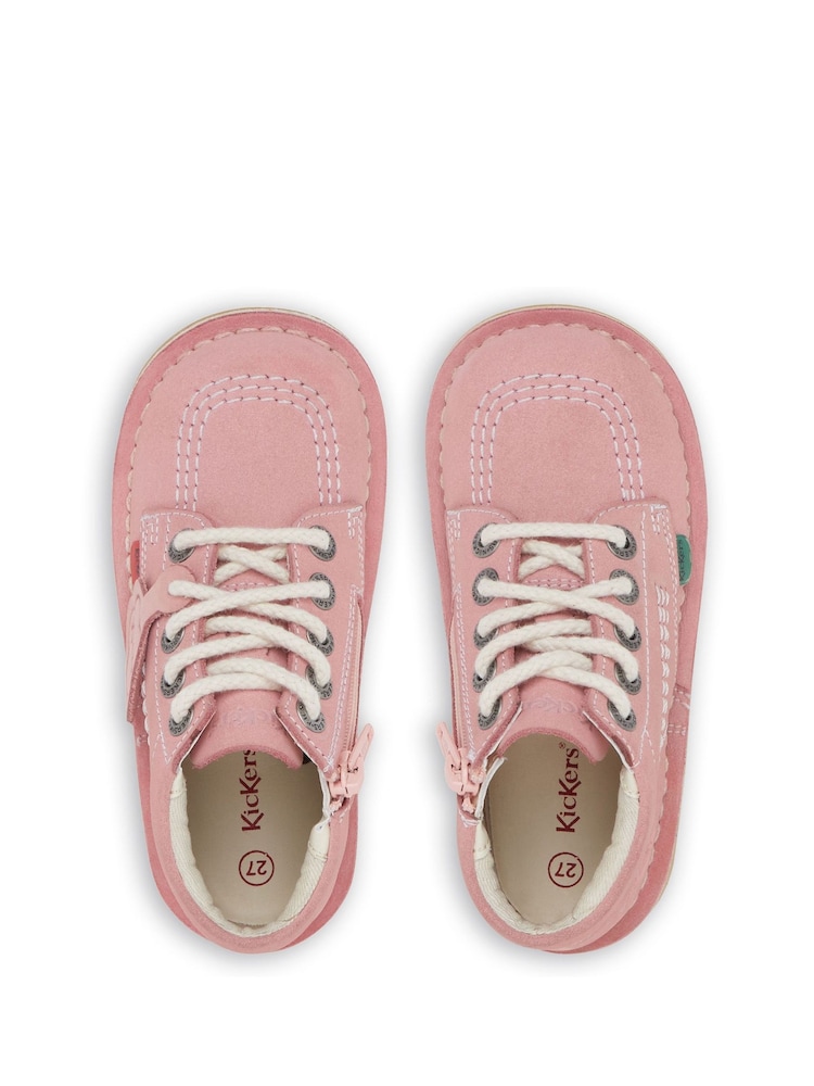Kickers Pink Kick Hi Zip Boots - Image 6 of 6