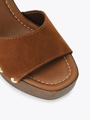 Natural - Carvela Comfort Festa Block Sandals - Imagem 3 de 4