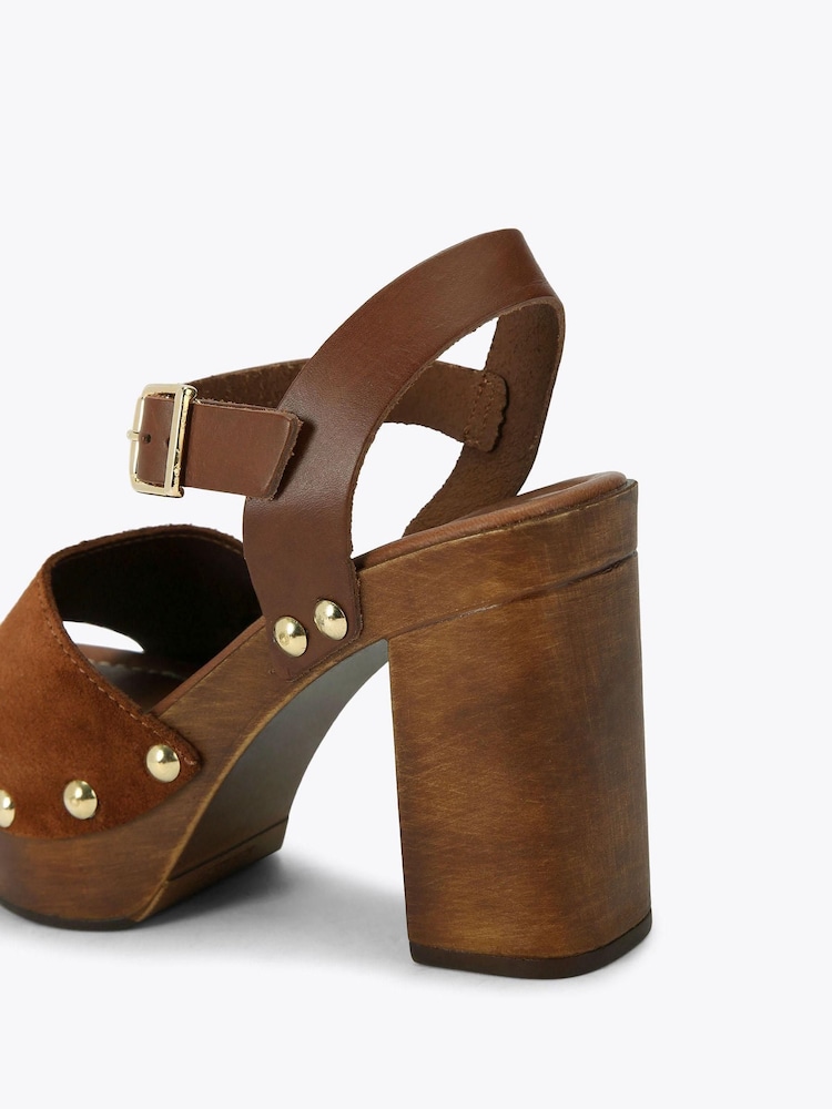 Natural - Carvela Comfort Festa Block Sandals - Imagem 4 de 4