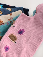 Autumn Animals Invisible Socks 5 Pack - Image 8 of 8