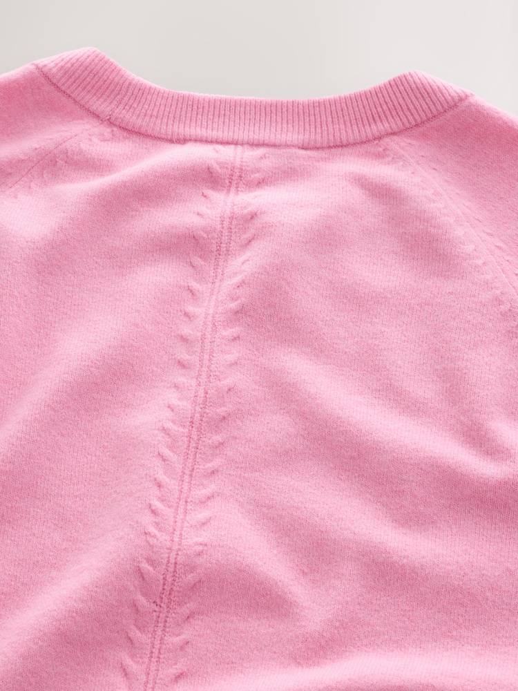 Pull Fille E-vie Angel Rose, Col Rond, Manches Longues, Taille 6 Ans, Très Bon état