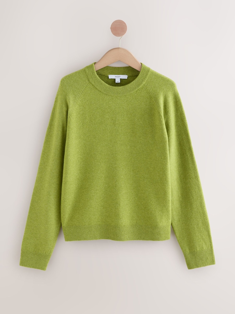 Verde brilhante - Supersoft Crew Neck Long Sleeve Jumper - Imagem 1 de 4