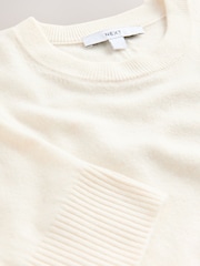 Ecru Super Soft Short Sleeve Knitted Top - Image 3 of 4
