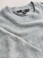 Grey Super Soft Short Sleeve Knitted Top - Image 3 of 4