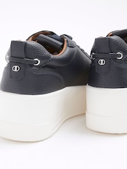 River Island Blue Platform Lace Up Trainers - Image 5 of 5
