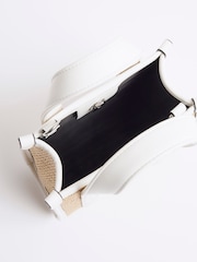 River Island сумка-тоут из рафии с отделкой - Image 2 of 4