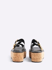 River Island Black Backless Wedge Sandals - Image 4 of 6