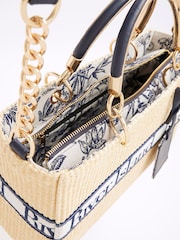 River Island сумка-тоут из рафии с плетеной отделкой спереди - Image 5 of 5