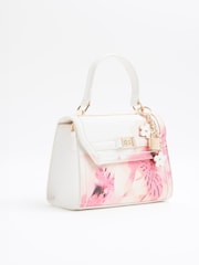 River Island White Floral Mini Tote Crossbody Bag - Image 3 of 6