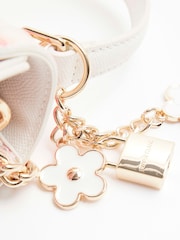 River Island White Floral Mini Tote Crossbody Bag - Image 6 of 6