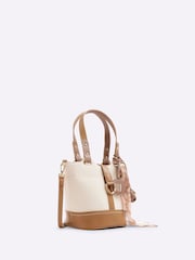 River Island Natural Panelled Bucket Bag - Image 3 of 6