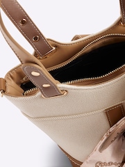 River Island Natural Panelled Bucket Bag - Image 4 of 6